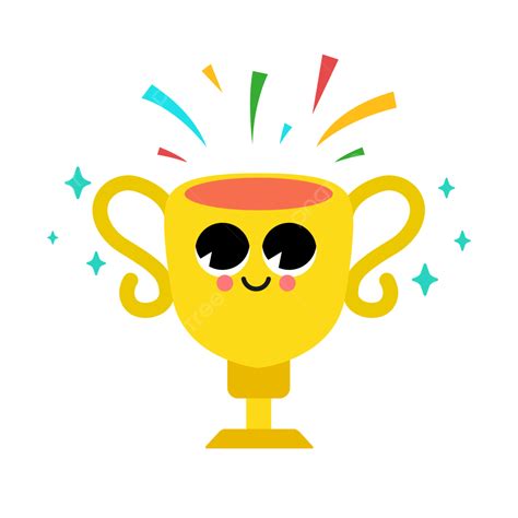 Cute Gold Trophy Award Cute Awards Trophy PNG And Vector With