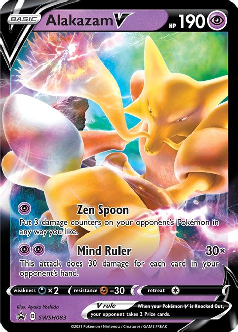 Alakazam V Swsh Swsh Sword Shield Promo Cards Pokemon