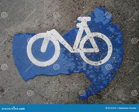 Bike route sign stock photo. Image of partial, outside - 813154