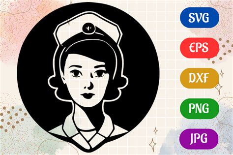 Nurse | Silhouette SVG EPS DXF Vector Graphic by Creative Oasis ...