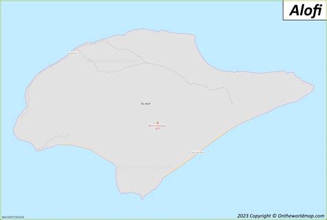 Alofi Island Map Wallis And Futuna Detailed Maps Of Alofi Island