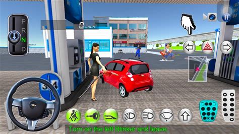 3d Driving Class Simulator Car Refuel Gas Station Road Driving Android