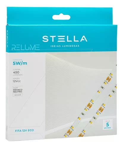 Fita Led Profissional Eco 5w m Ip20 12v Stella Frete grátis