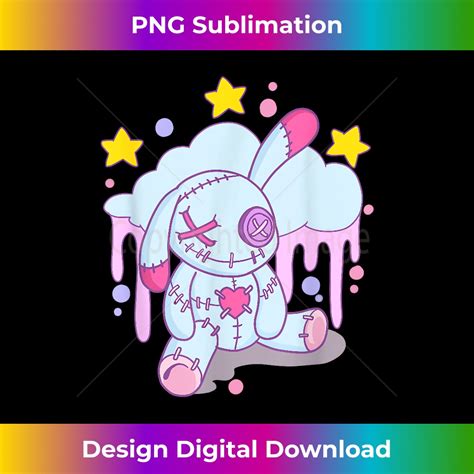 Bunny Pastel Goth Voodoo Doll Classic Sublimation PNG File Inspire