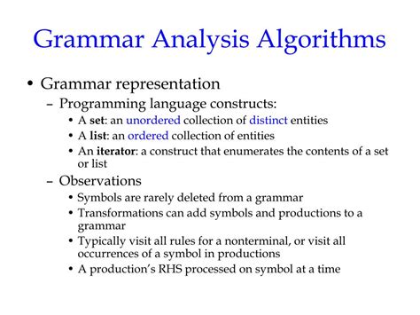 Ppt Chap 4 Formal Grammars And Parsing Powerpoint Presentation