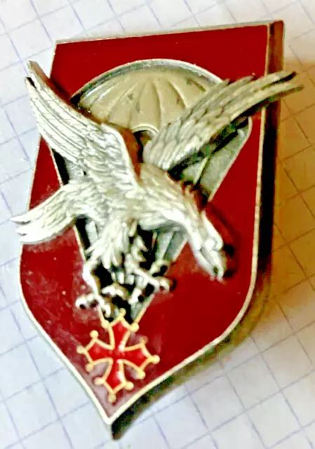 INSIGNE MILITAIRE PARACHUTISTE Etat Major 11 D P Delsart Sens