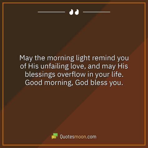 Good Morning God Bless You Quotes Quotesmoon