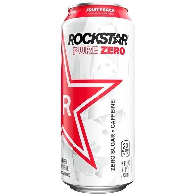 Rockstar Pure Zero Fruit Punch Energy Drink Fl Oz Can Target