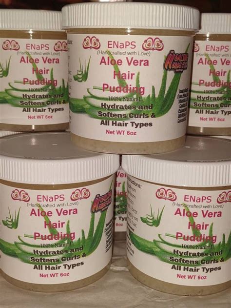 Pure Aloe Vera Hair Pudding Curl Definer Moisturizing Stops Etsy In