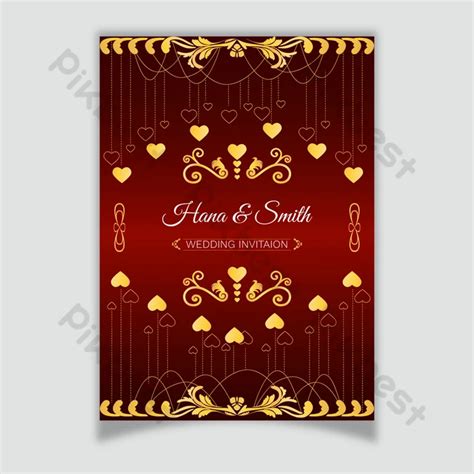 Exclusive Premium Design For Golden Wedding Card | AI Free Download ...