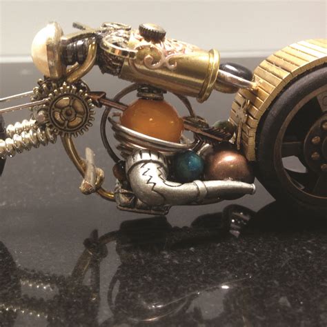 Steampunk Motorcycle Motorcycle Art Etsy