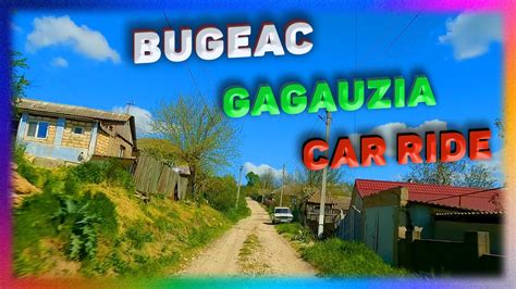 The Bugeac Town Comrat Gagauzia Republica Moldova Car Ride 4K