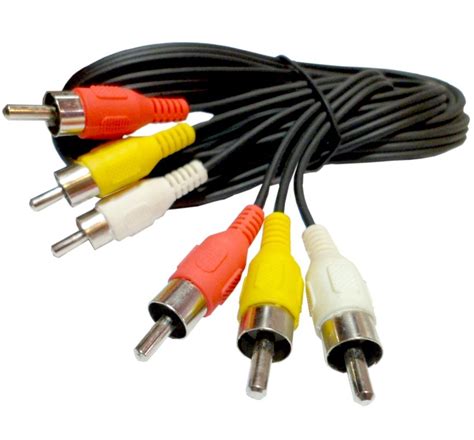 Cable Rca 3 Plug Macho A Macho Audio Y Video 10 Metros 170 00 En