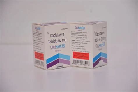 60 Milligram Daclatasvir - Dacikast - daklinza at Rs 1280/bottle in ...