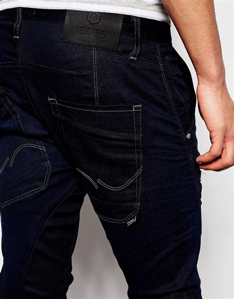 Jack & Jones Anti Fit Jeans With Twisted Seam in Blue for Men - Lyst