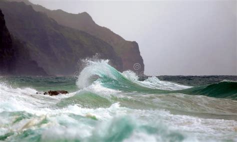 Onda De Oceano Onda Da Ressaca De Quebra Foto De Stock Imagem De