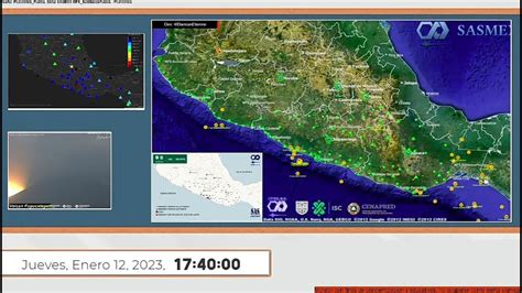 En Vivo Monitoreo S Smico Y Volc Nico De Mexico Sasmex En