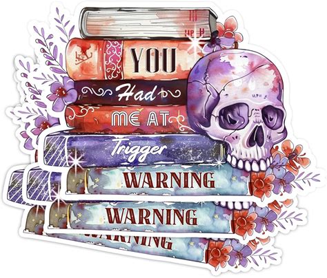 Amazon 3PCS You Had Me At Trigger Warning Sticker Kindle