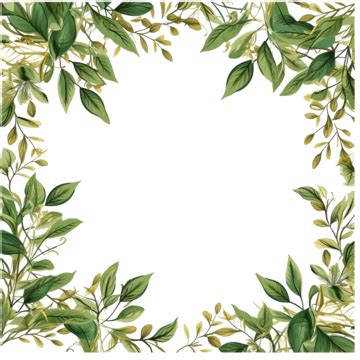 Leaves Page Border Png Leaves Page Border Leaves Frame Floral Frame