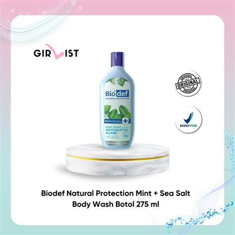 Jual Biodef Natural Protection Mint Sea Salt Body Wash Botol Ml