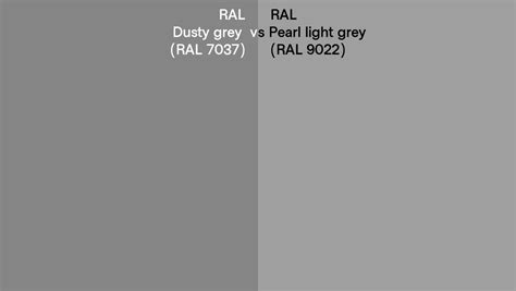 Ral Dusty Grey Vs Pearl Light Grey Side By Side Comparison