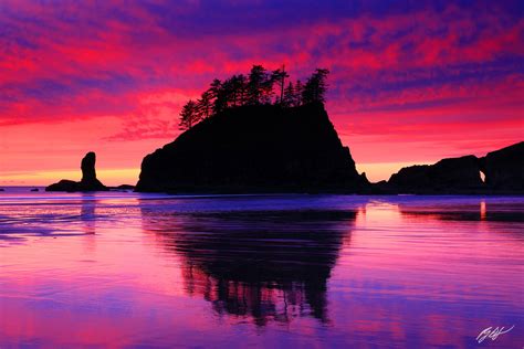 B205 Sunset Second Beach Olympic National Park Washington Randall J