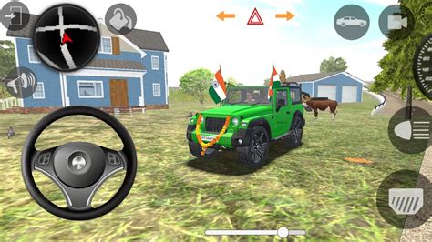 Mahindra Modified Green Thar Indian Car Driving India Best Game