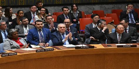 UNSC RESOLUTION ON CEASEFIRE BETWEEN GAZA ISRAEL