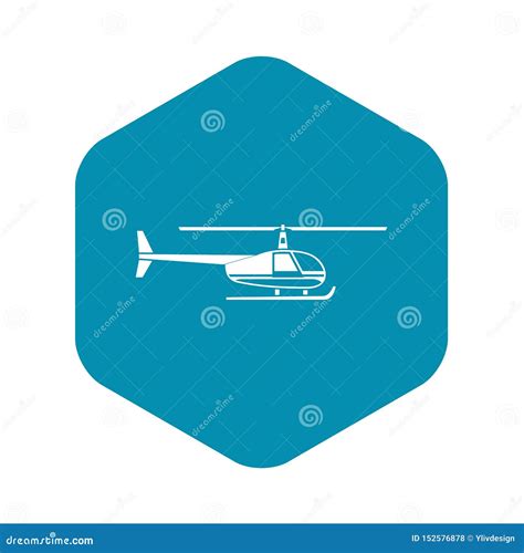 Icono Del Helic ptero Estilo Simple Ilustración del Vector