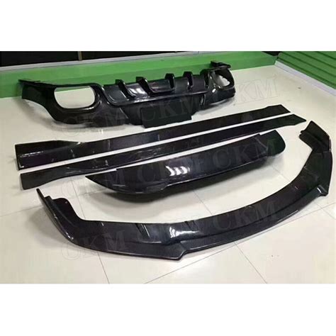 Carbon Fiber Front Lip Hinten Diffusor Spoiler Seite Röcke Körper Kit