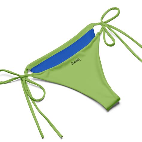 Striped Bikini Green And Blue Bikini Striped Hot Girl Summer Y2k Coquette Etsy