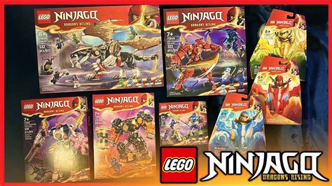 My Ninjago Dragons Rising Winter 2024 Set Haul 🐉 Ft Waffle And Momo Youtube