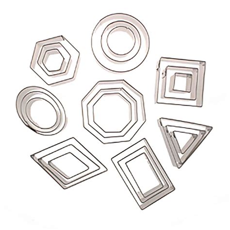 Geometric Shape Cookie Cutter Set Country Kitchen Sweetart