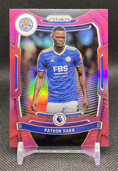 2021 22 Panini Prizm Premier League 27 PATSON DAKA Pink Leicester City