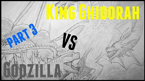 How To Draw Godzilla Vs King Ghidorah Part 3 Finale Youtube