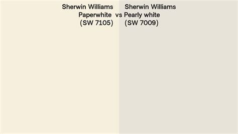 Sherwin Williams Paperwhite Vs Pearly White Side By Side Comparison