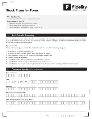 Fillable Online Stocks And Shares Isa And Isa Transfer Application Form