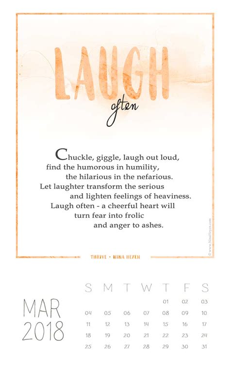 Laugh Often A Poem From The Thrive Collection Nina Heyen