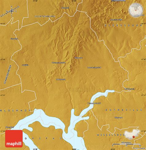 Physical Map of WOLMARANSSTAD