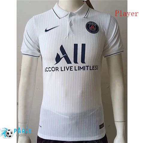 Nouveau Maillot de Foot Player Version PSG Blanc 2022 23 Personnalisés