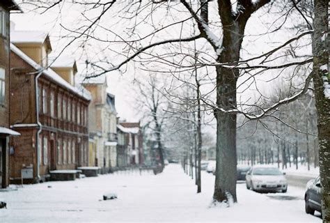 Snowy Street Tartu Outdoor Photography Photography Guide