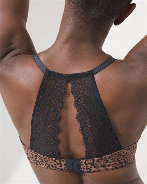 Soma Embraceable Enchanting Lace Perfect Coverage Racerback Bra Lucky