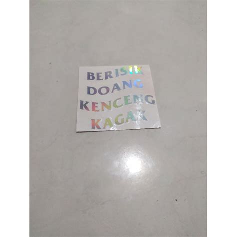 Jual Stiker Berisik Doang Kenceng Kagak Cutting Hologram Shopee Indonesia