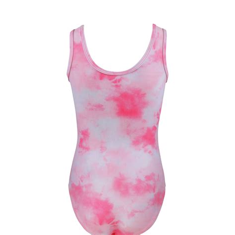 Tie Dye Spangle Gymnast Pink Leotard K Bee Leotards