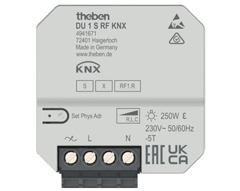 Theben Flush Mounted Wireless Inputs Tu S Rf Knx