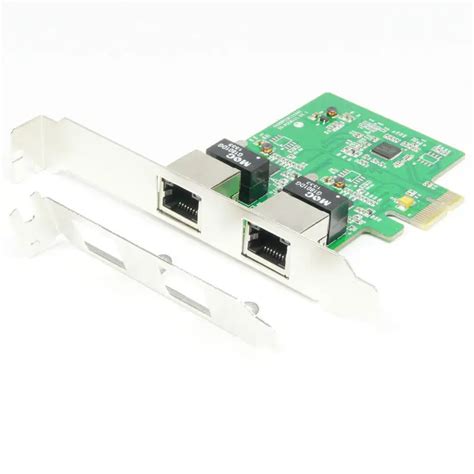 Gigabit Ethernet Pci E Lan Card Pci Express Network Controller Adapter 2port 1000mbps Rj 45 New