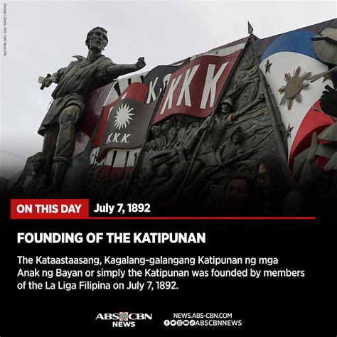 ABS CBN News On Twitter OnThisDay In 1892 Itinatag Ang Katipunan Ng