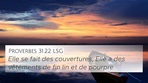 Proverbes 31 22 LSG 4K Wallpaper Elle Se Fait Des Couvertures Elle A Des