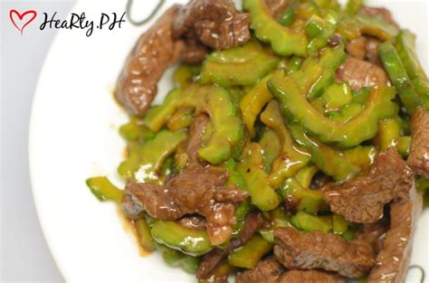 Beef Stir Fry In Oyster Sauce With Ampalaya Hearty Ph