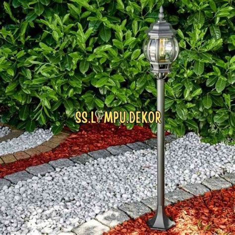 Promo Lampu Hias Taman Standing Outdoor Lengkap Tiang Model Klasik